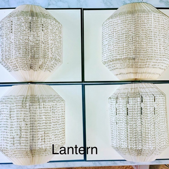 Upcyceld Vintage Book Decor Folded Book Art / 3D Book Sculpture / Book Origami - Picture 4 of 9